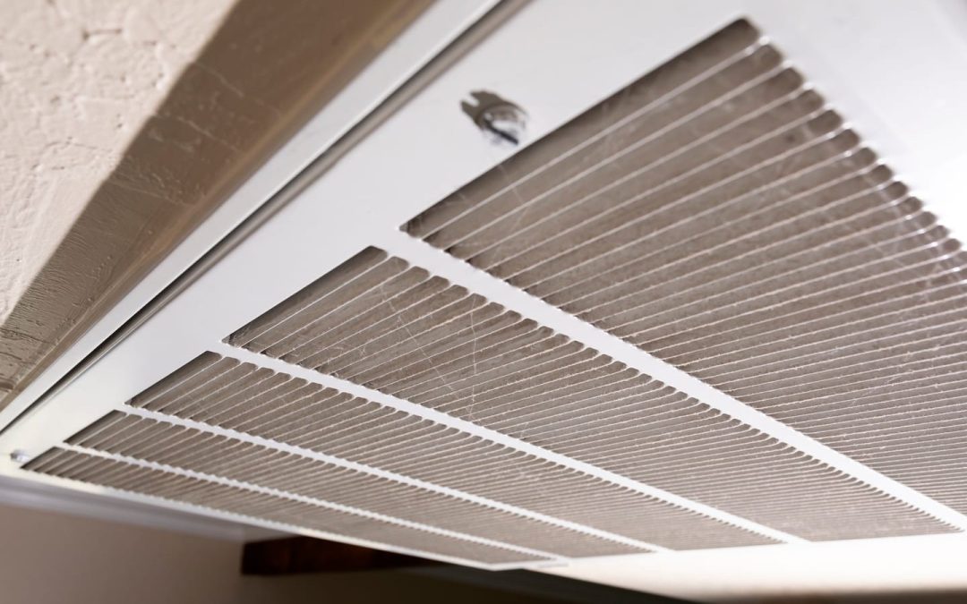 Close up of a ducted air conditioning vent